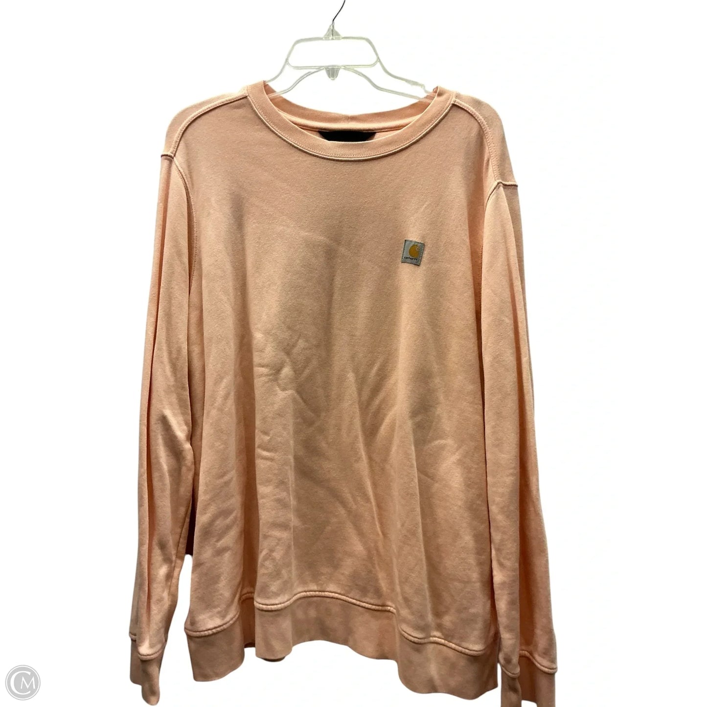 Sweatshirt Crewneck By Carhartt In Peach, Size: Xl