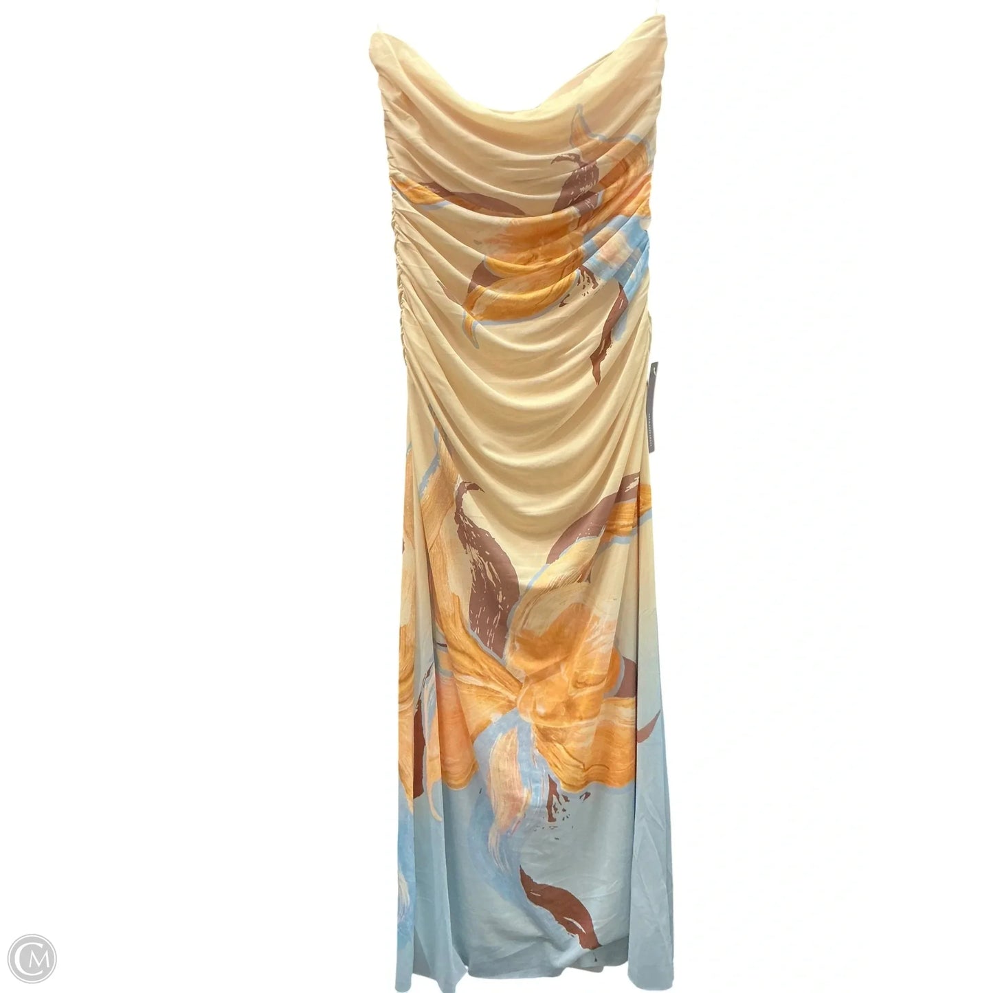 Dress Casual Midi By Clothes Mentor In Yellow, Size: Lp