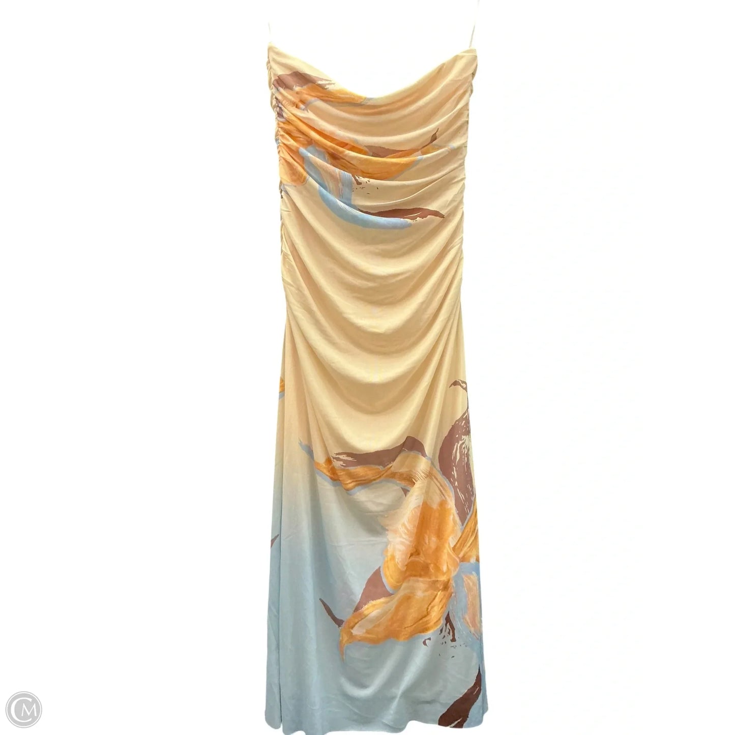 Dress Casual Midi By Clothes Mentor In Yellow, Size: Lp