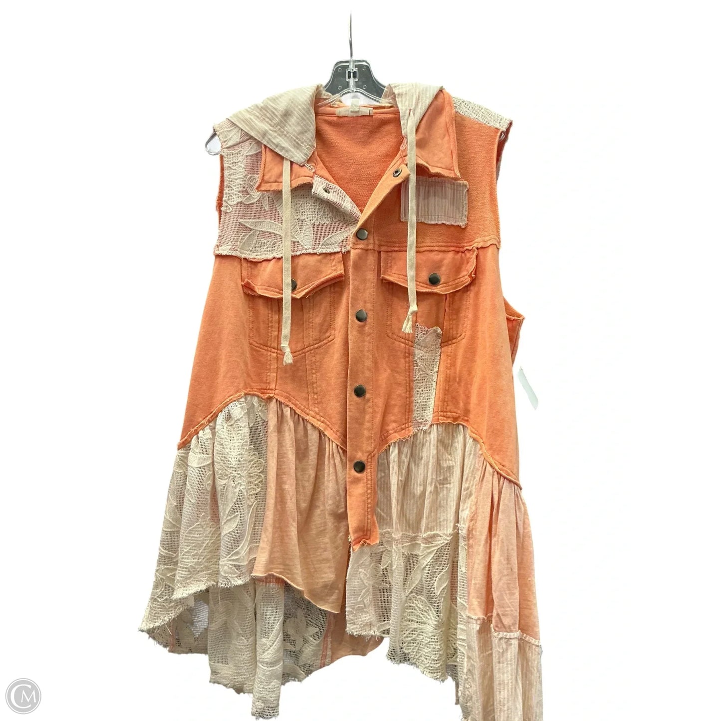 Vest Other By Oli & Hali In Orange & White, Size: Xl