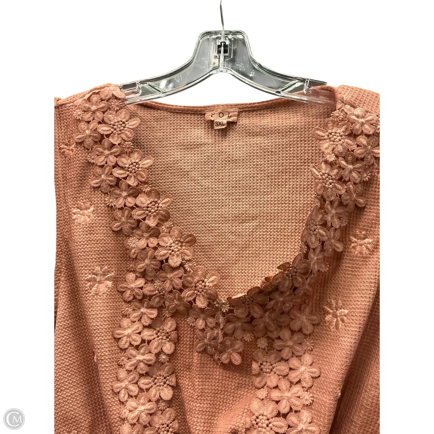 Top Sleeveless By Pol In Pink, Size: 3x