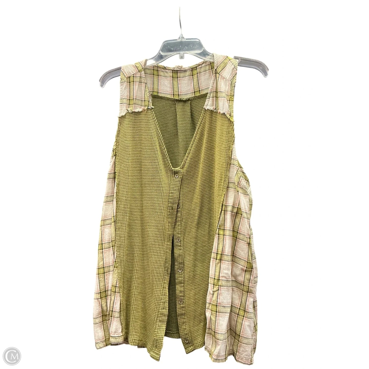 Top Long Sleeve By Pol In Green, Size: L