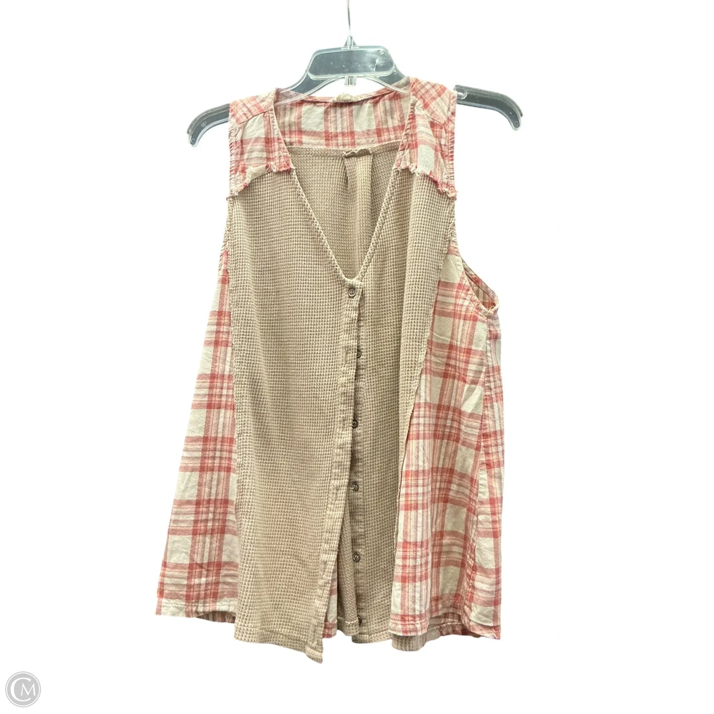 Vest Other By Pol In Plaid Pattern, Size: L