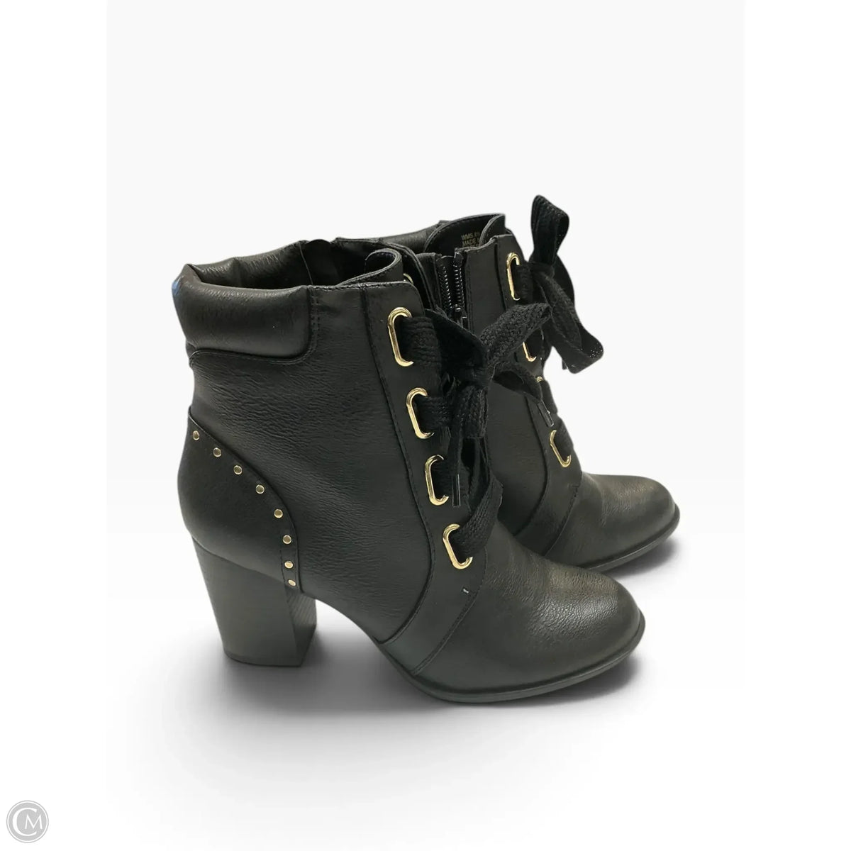 Boots Ankle Heels By Apt 9 In Black, Size: 8.5