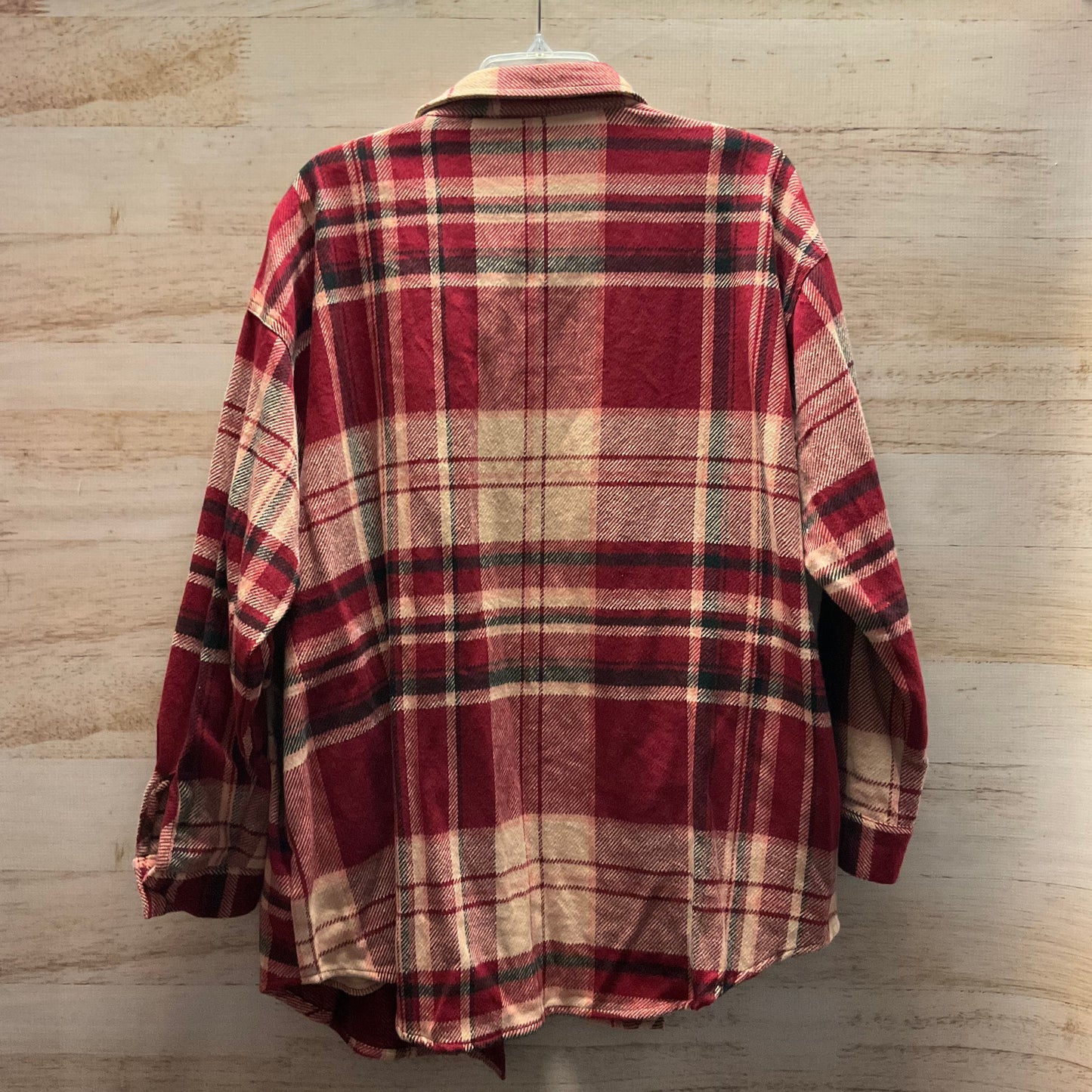 Jacket Shirt By Maurices In Plaid Pattern, Size: Xl