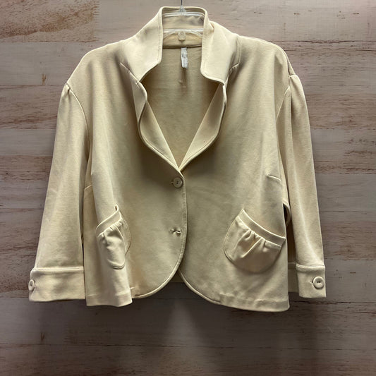 Blazer By Clothes Mentor In Beige, Size: Xl