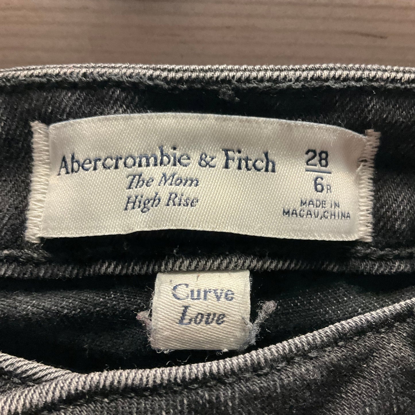 Jeans Straight By Abercrombie And Fitch In Black, Size: 6