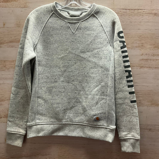 Sweatshirt Crewneck By Carhartt In Grey, Size: Xs