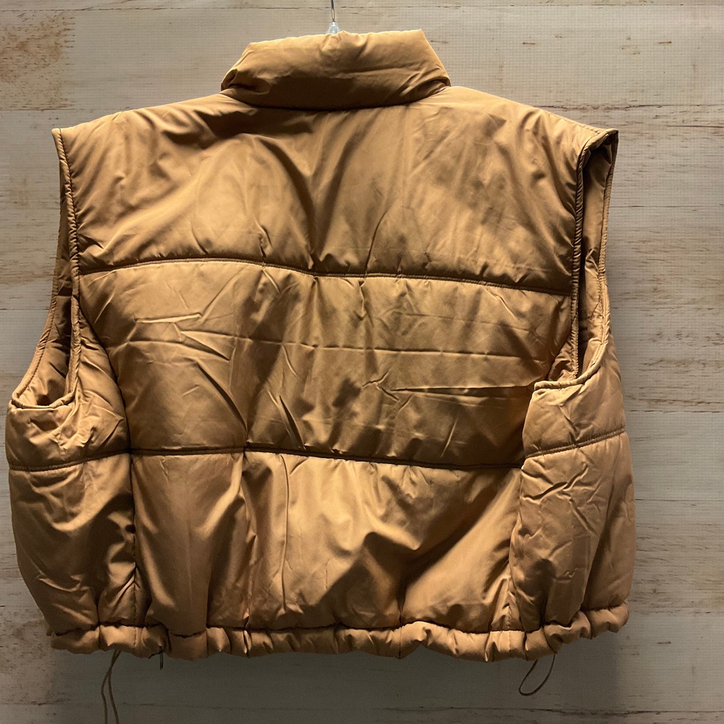 Vest Puffer & Quilted By Thread And Supply In Brown, Size: Xl