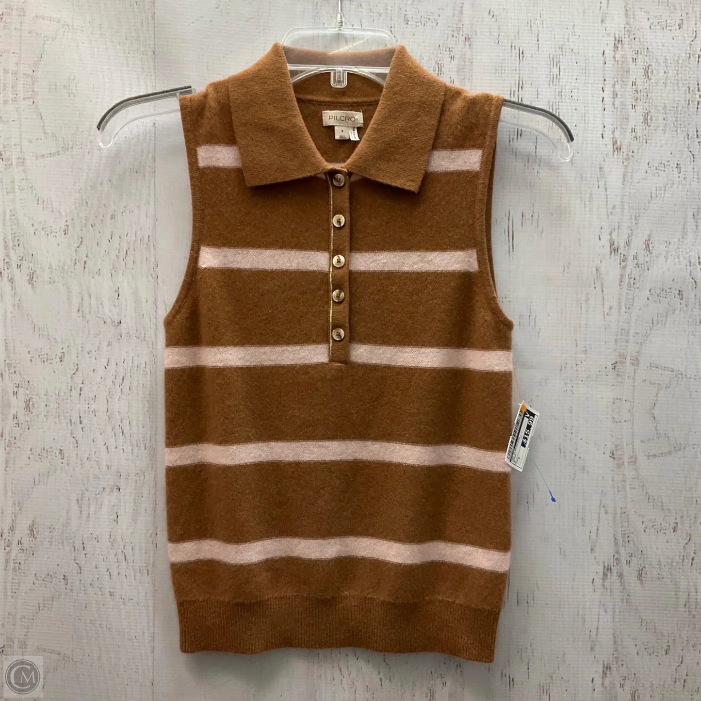Top Sleeveless By Pilcro In Brown, Size: S