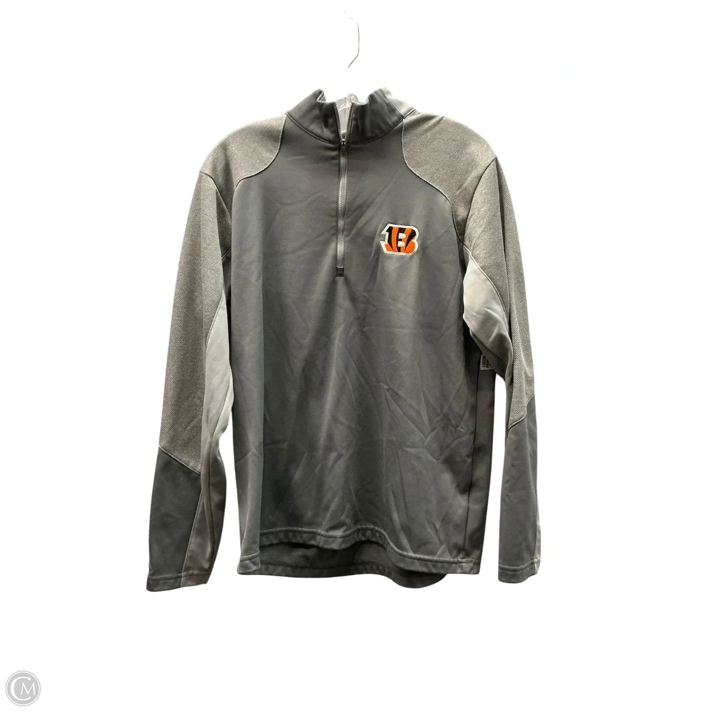 Top Long Sleeve By Antigua In Grey, Size: M