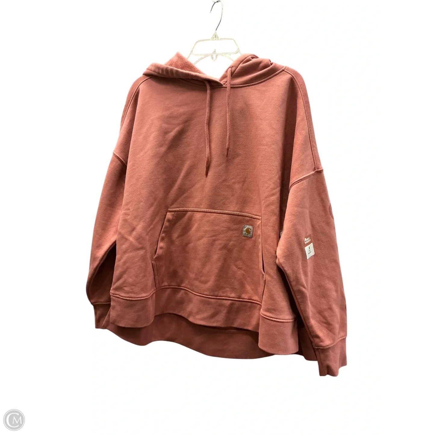 Sweatshirt Hoodie By Carhartt In Pink, Size: Xl