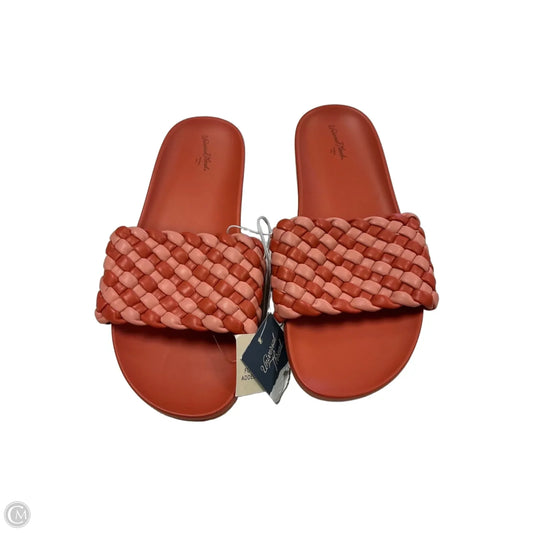Sandals Flats By Universal Thread In Orange, Size: 8.5