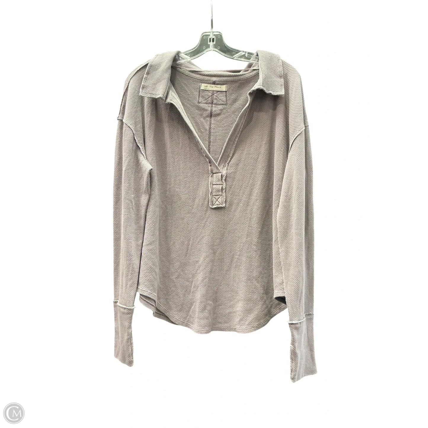 Top Long Sleeve By We The Free In Purple, Size: L