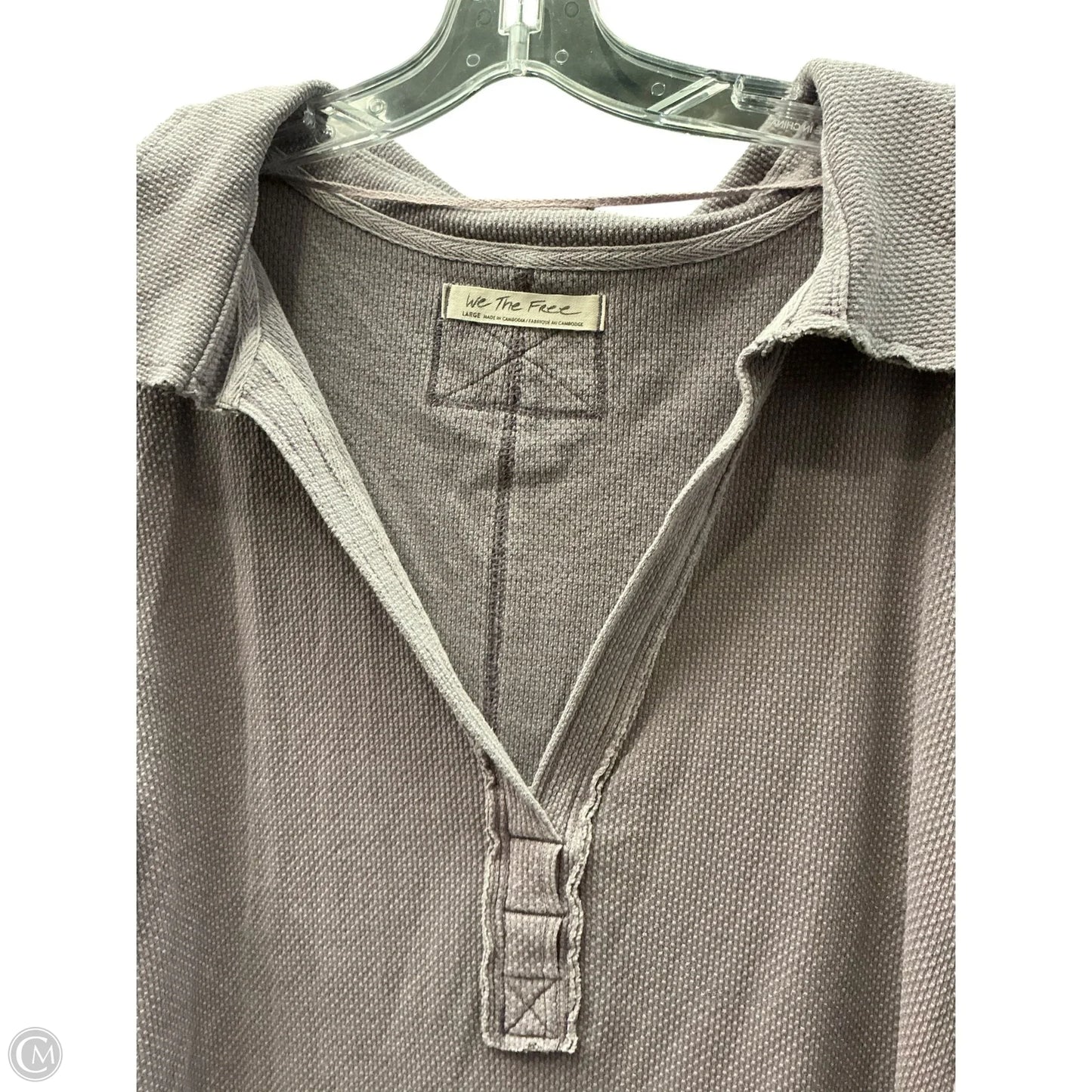 Top Long Sleeve By We The Free In Purple, Size: L