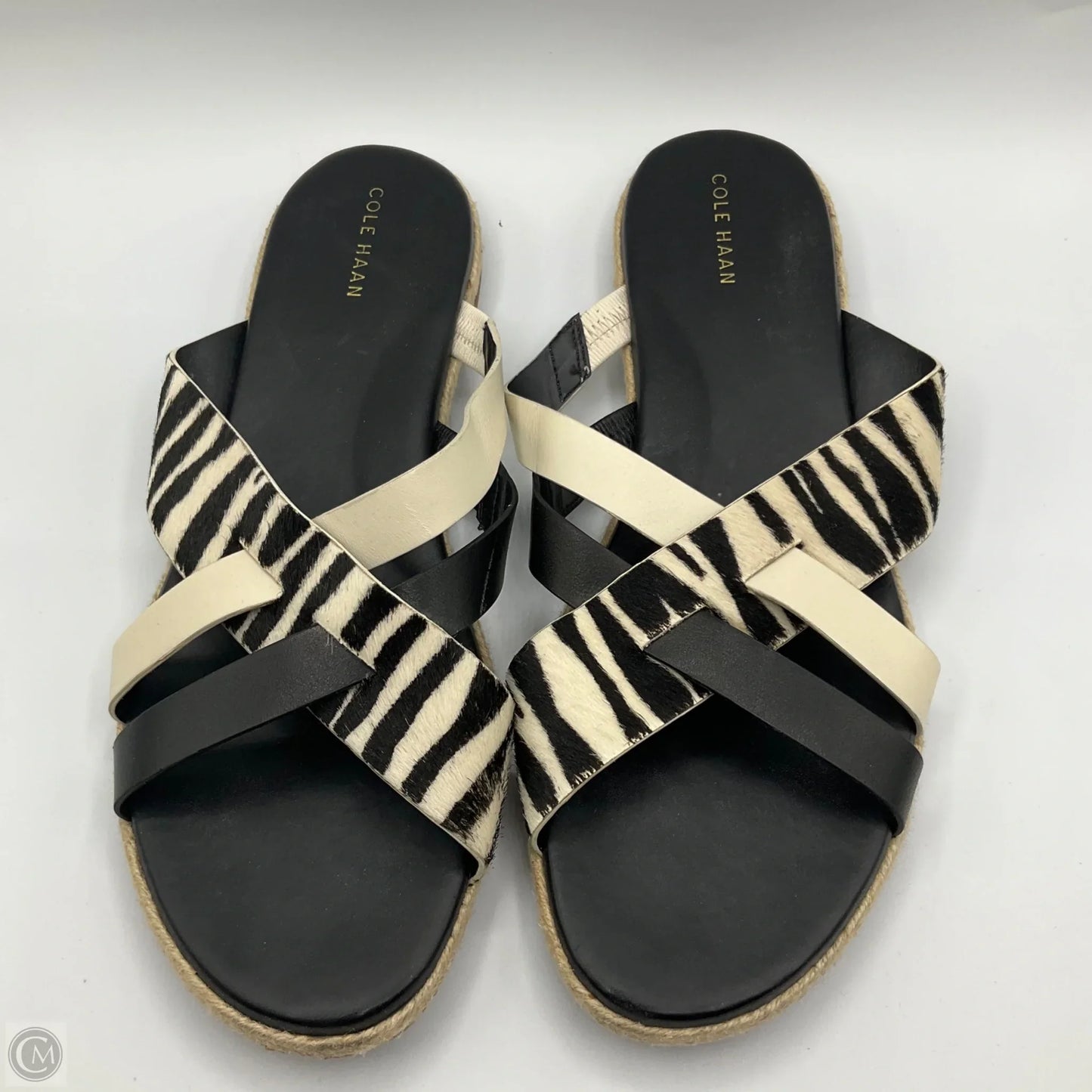 Sandals Flats By Cole-haan In Black, Size: 10