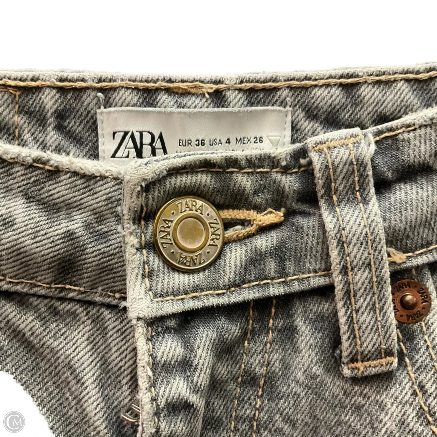 Jeans Skinny By Zara In Black, Size: 4