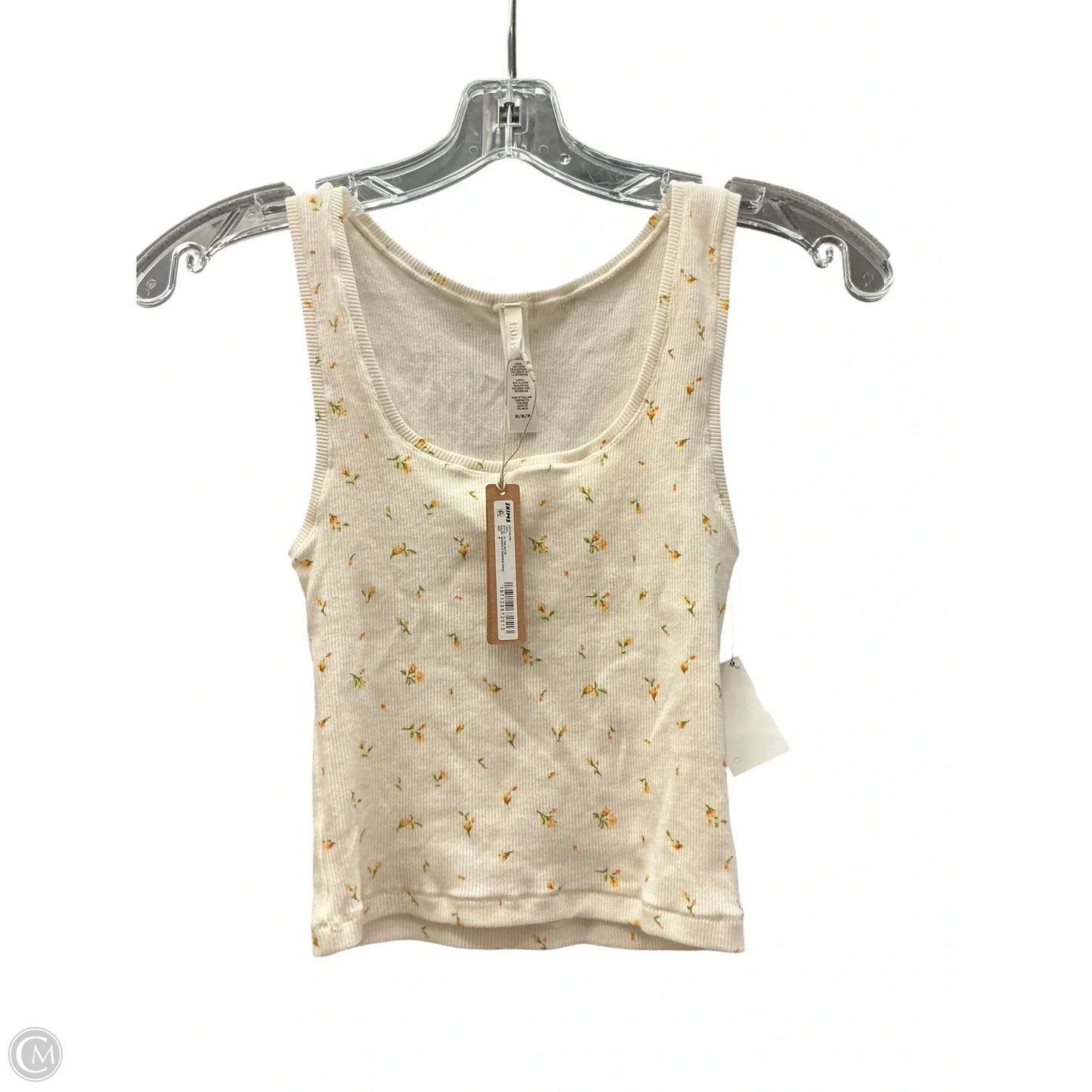 Top Sleeveless By Skims In Floral Print, Size: M