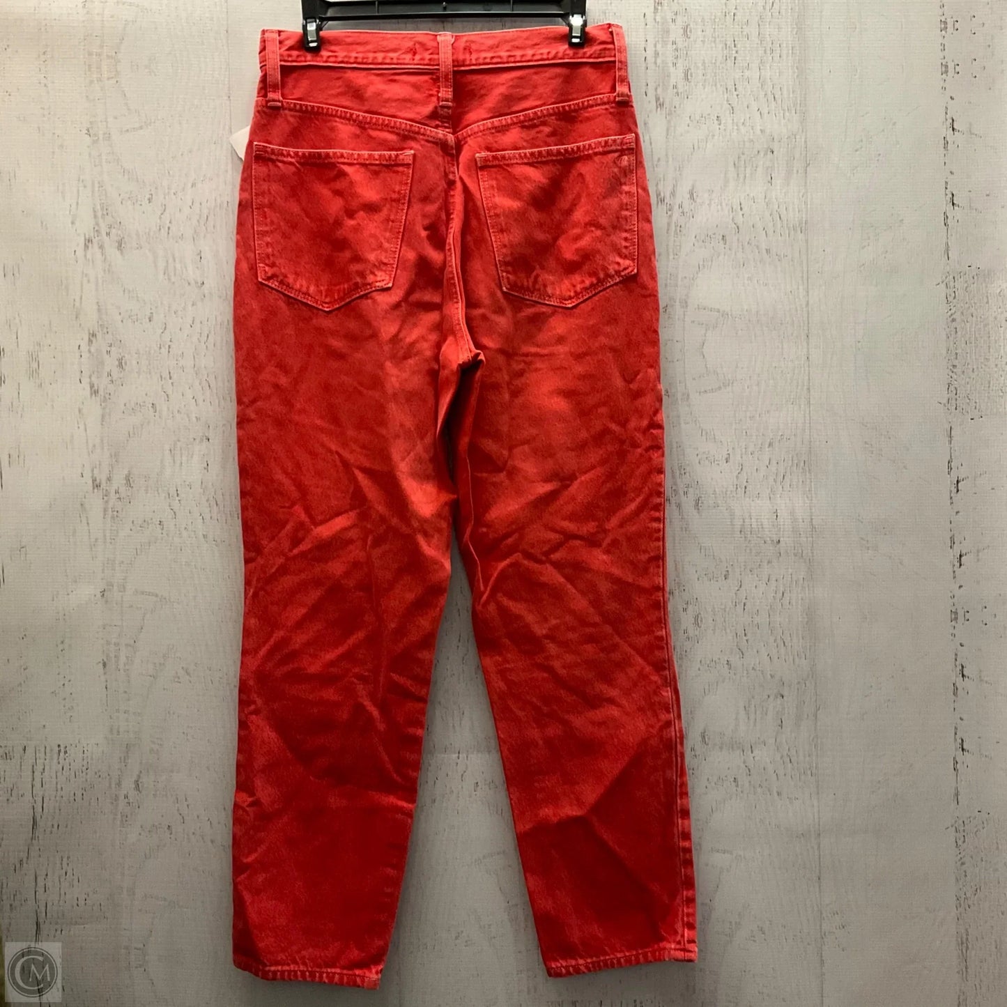Jeans Straight By Madewell In Red Denim, Size: 6
