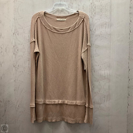 Top Long Sleeve By We The Free In Tan, Size: S
