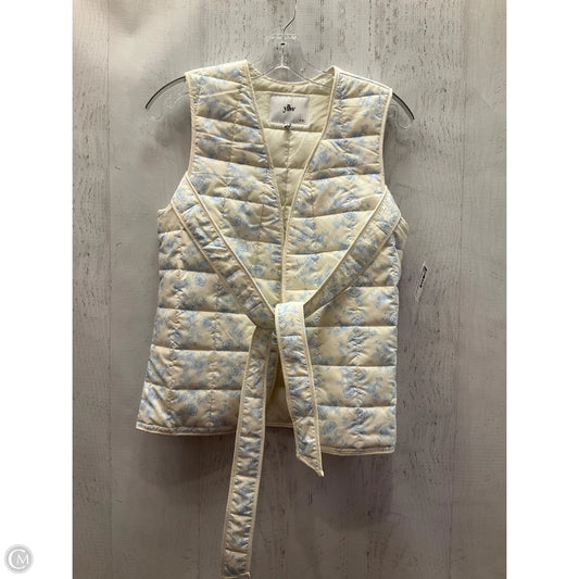 Vest Other By Clothes Mentor In Blue & Cream, Size: S
