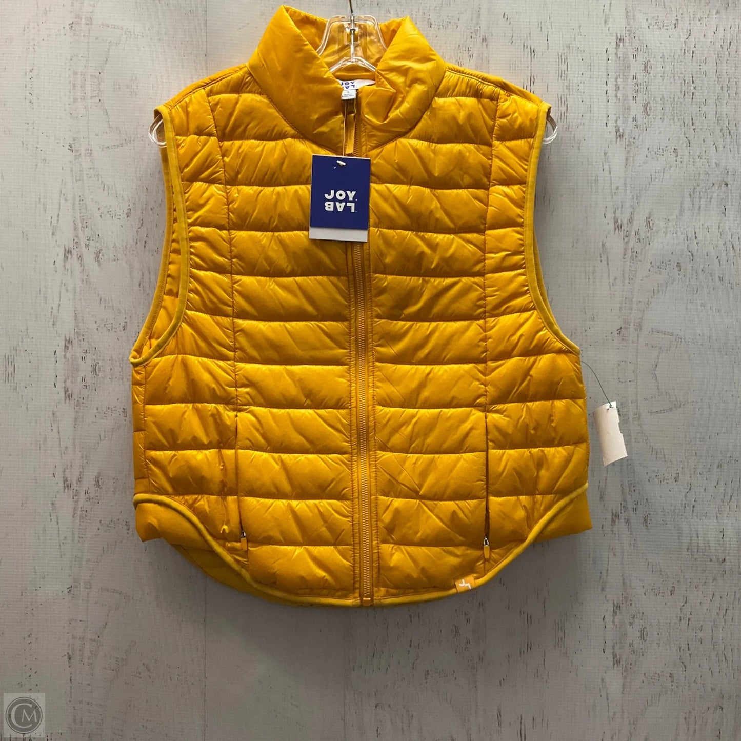 Vest Puffer & Quilted By Joy Lab In Yellow, Size: S