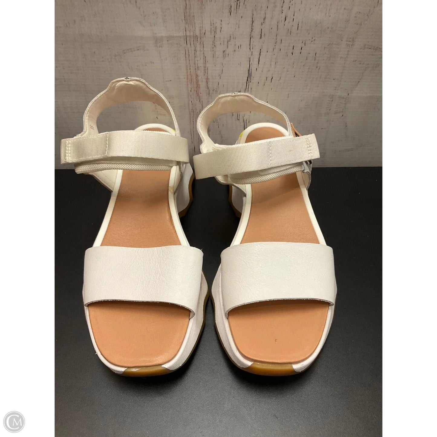 Sandals Heels Platform By Sorel In White, Size: 8