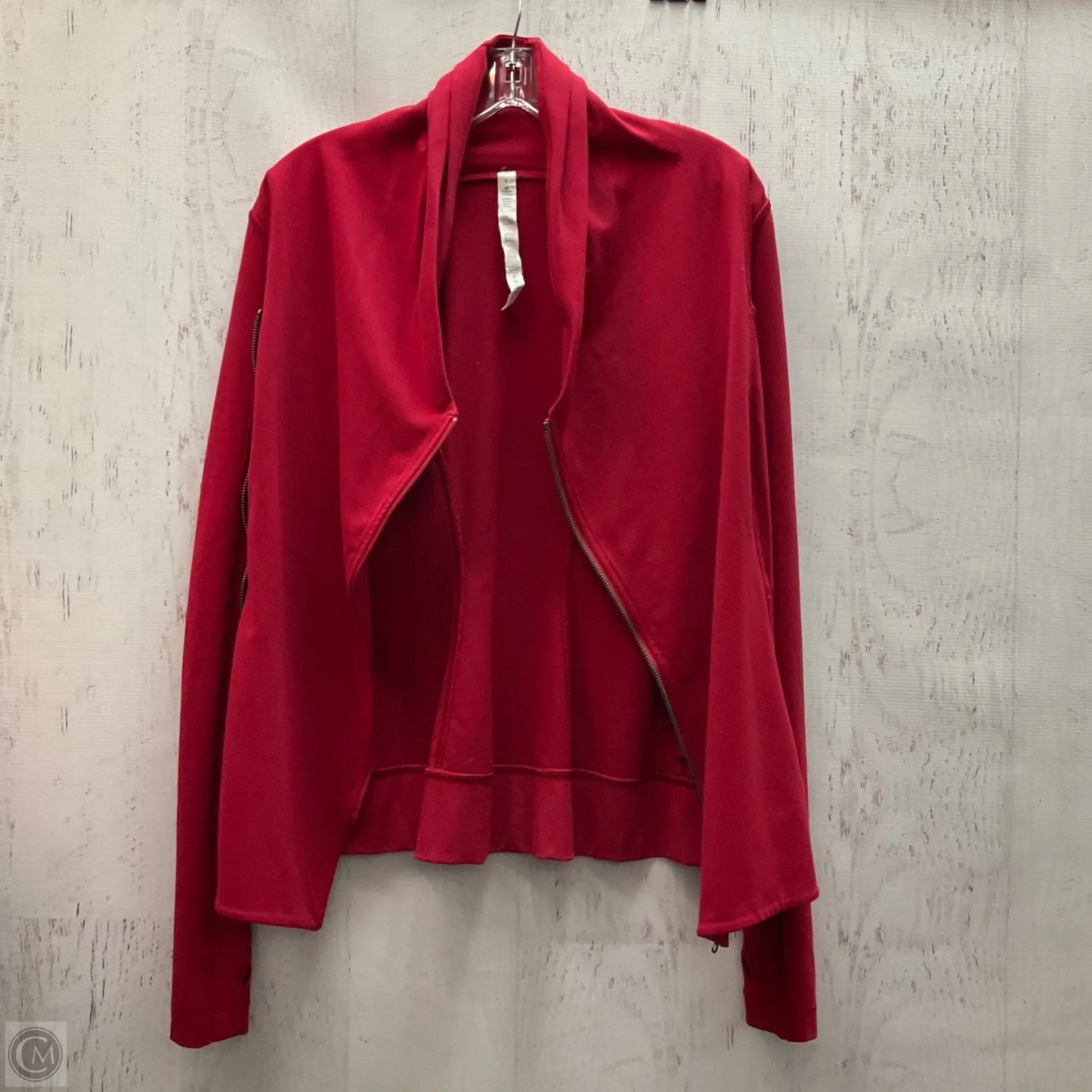 Athletic Jacket By Lululemon In Red, Size: 6