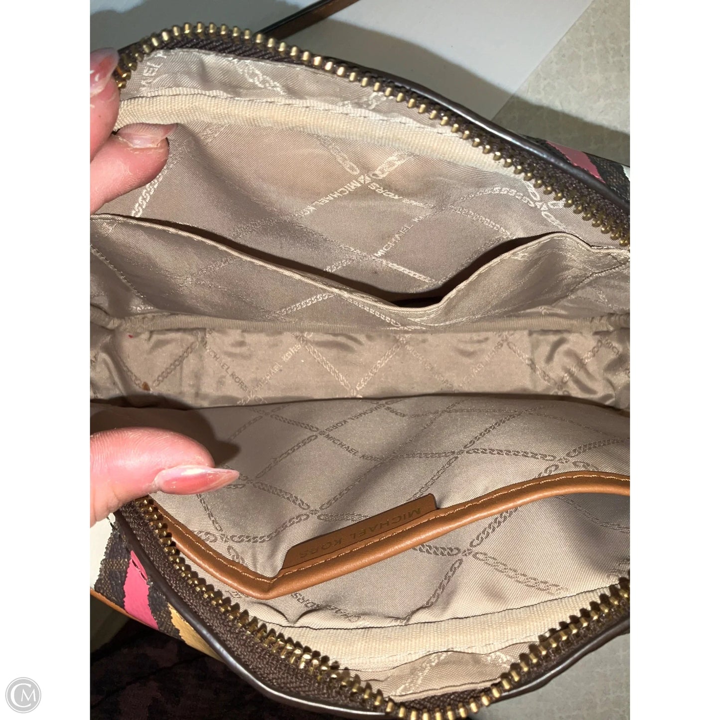 Crossbody Designer By Michael Kors, Size: Medium