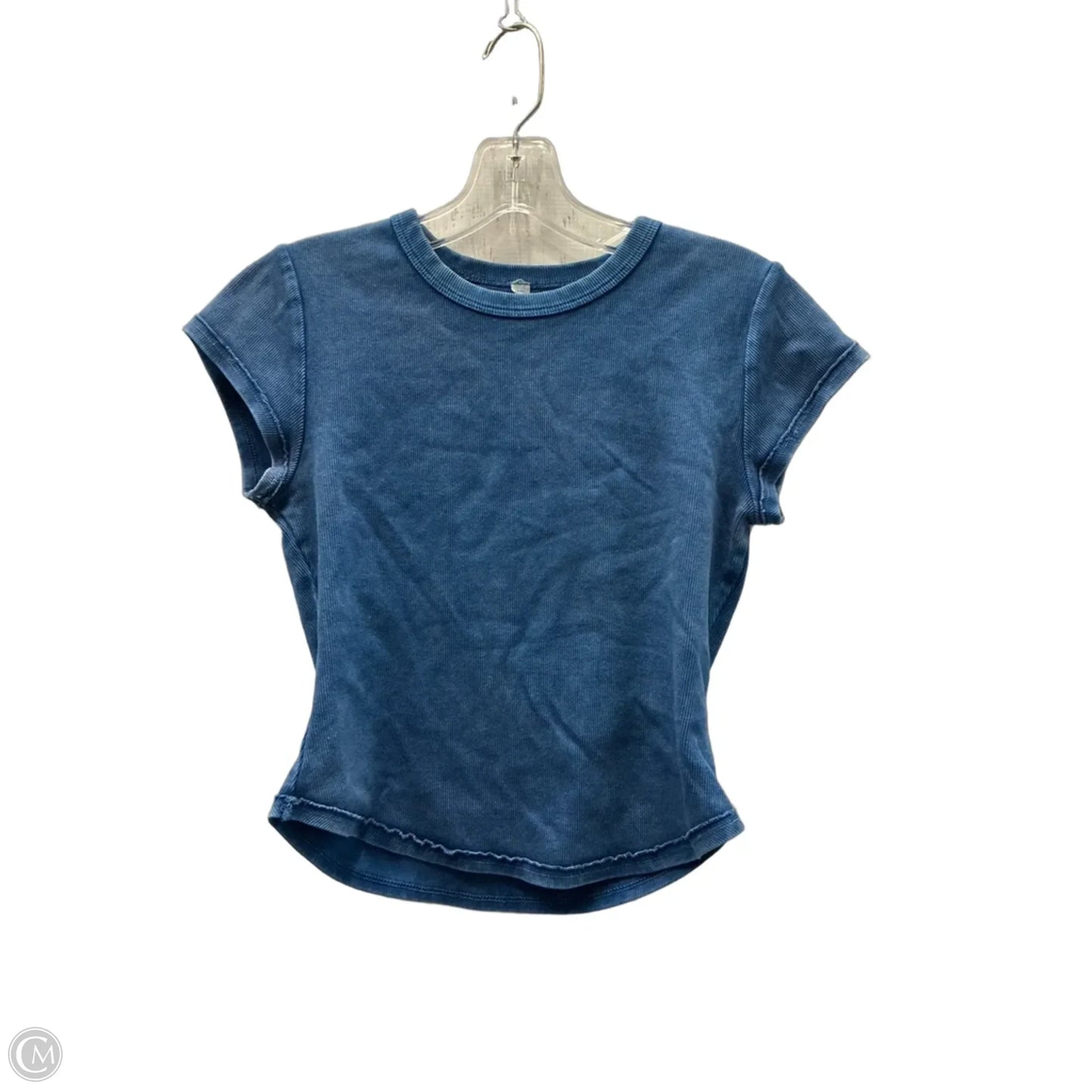 Top Short Sleeve By Free People In Blue, Size: M