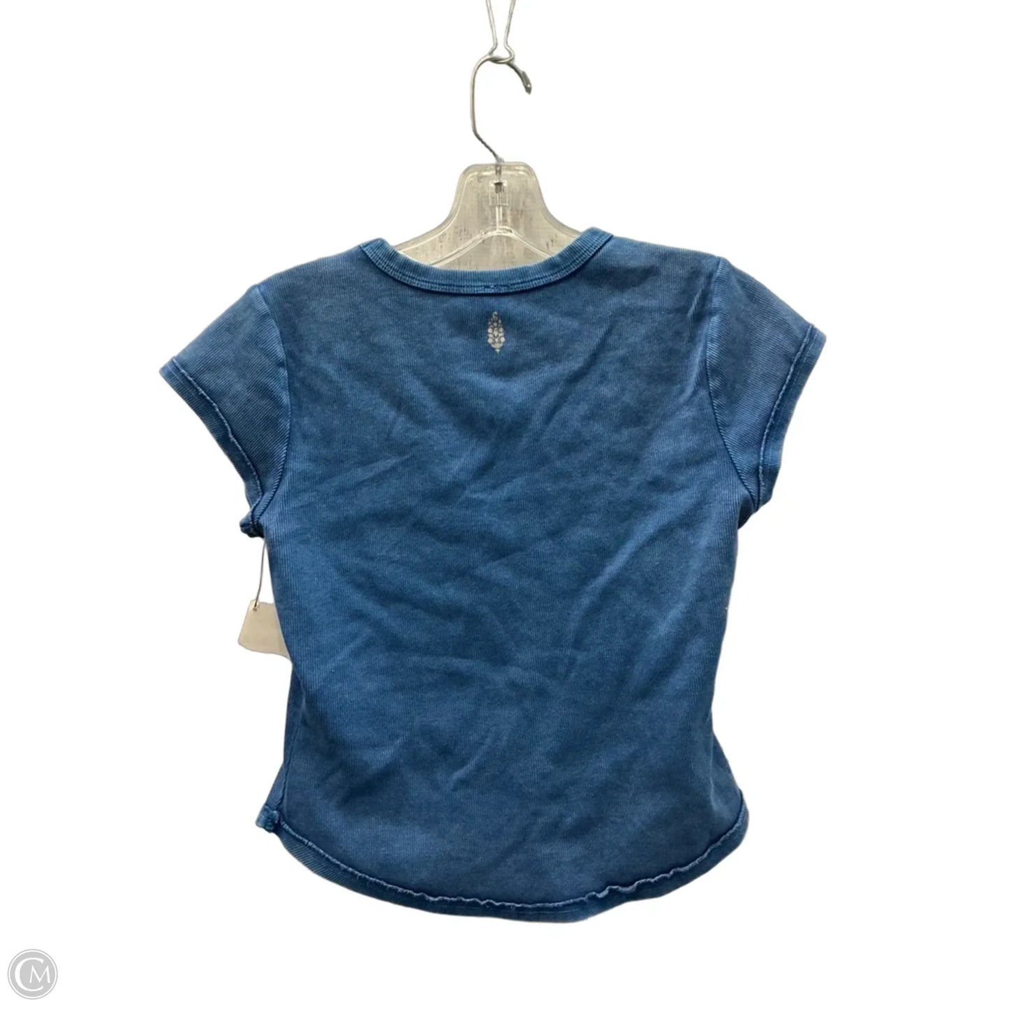 Top Short Sleeve By Free People In Blue, Size: M