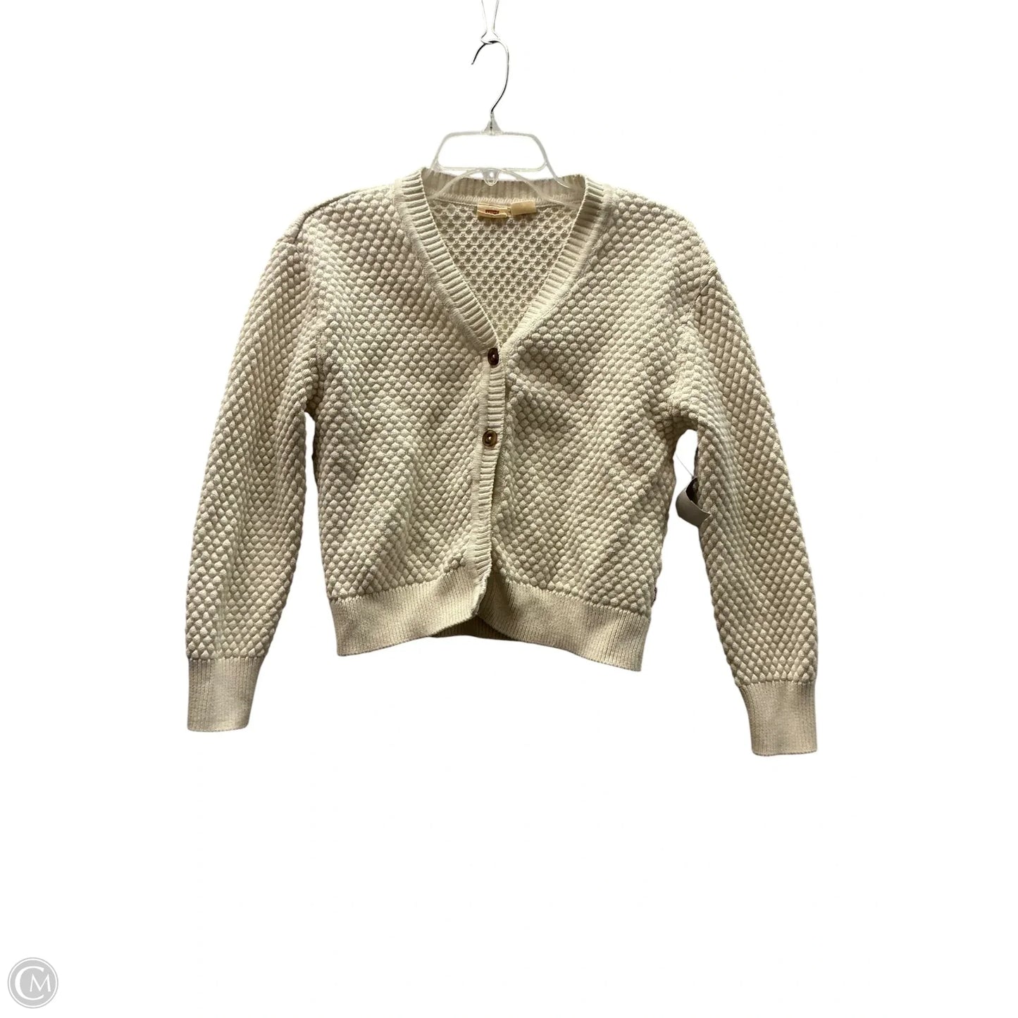 Cardigan By Levis In Cream, Size: S