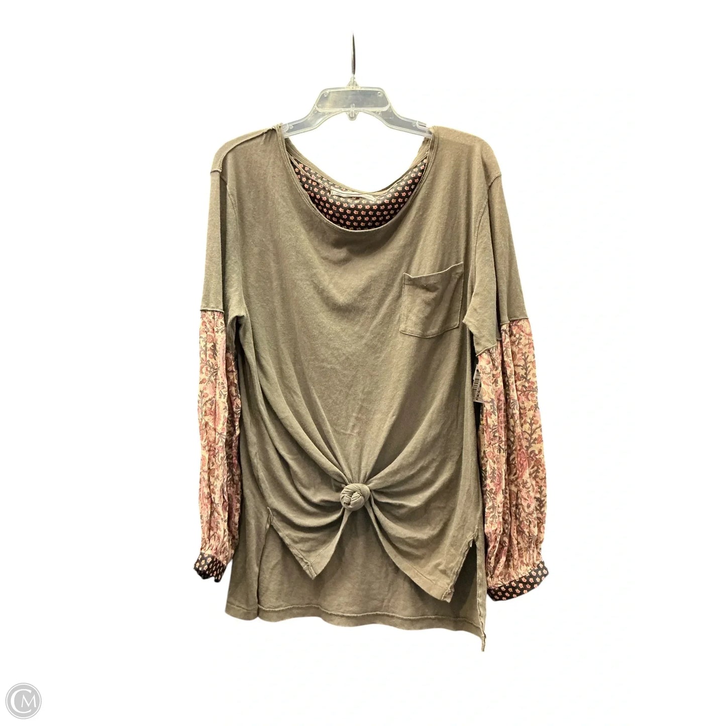 Top Long Sleeve By We The Free In Green, Size: S