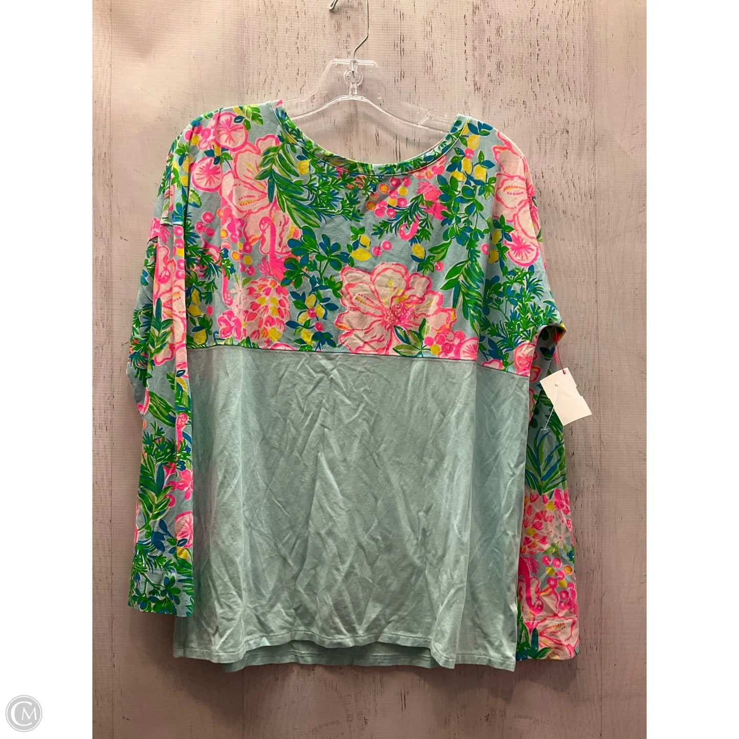 Top Long Sleeve Designer By Lilly Pulitzer In Blue, Size: S