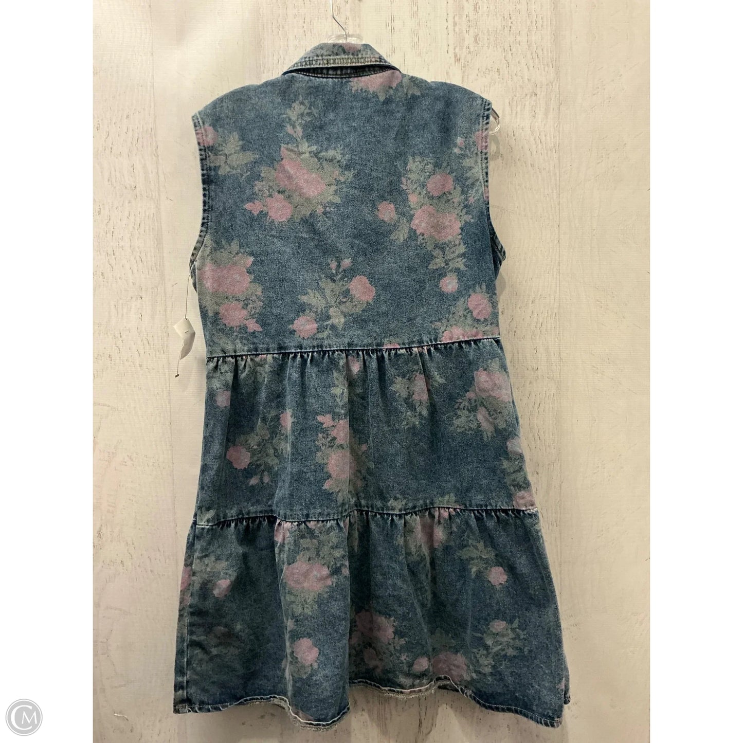 Dress Casual Midi By Clothes Mentor In Blue, Size: L