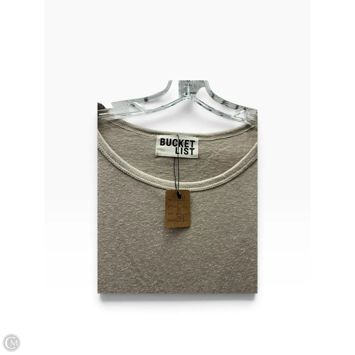 Top Long Sleeve By Bucketlist In Grey, Size: S