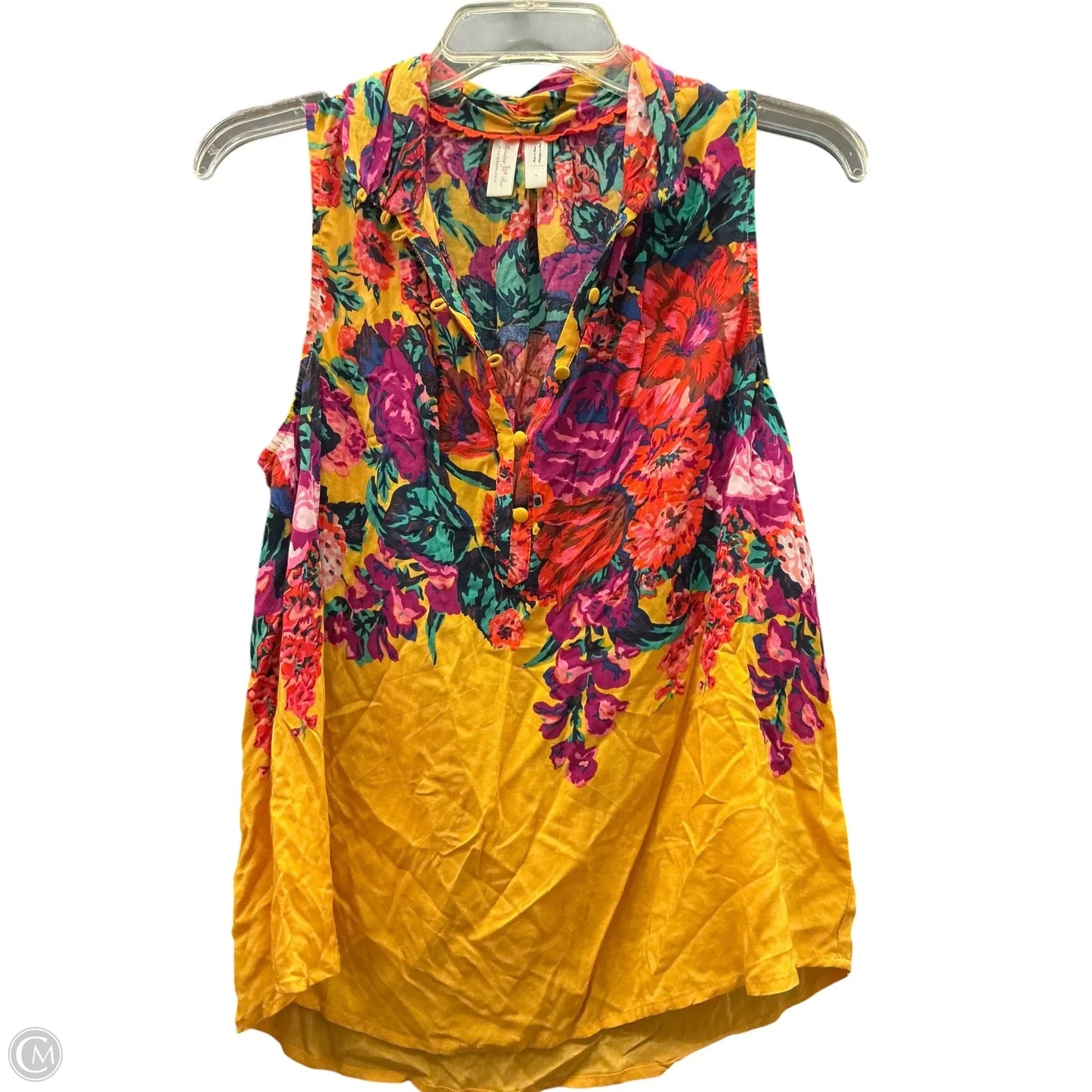 Top Sleeveless By Anthropologie In Floral Print, Size: S