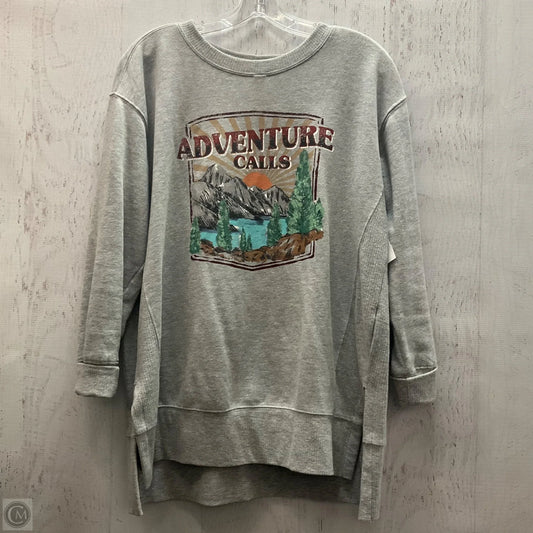 Sweatshirt Crewneck By Maurices In Grey, Size: M