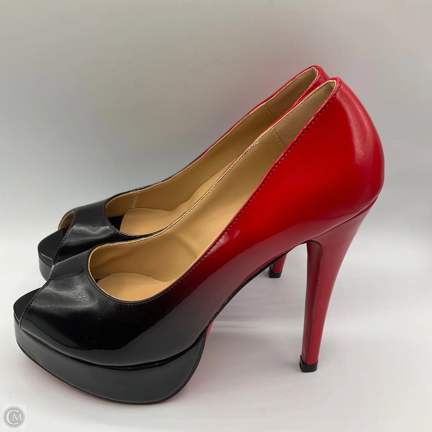 Shoes Luxury Designer By Christian Louboutin In Red, Size: 10