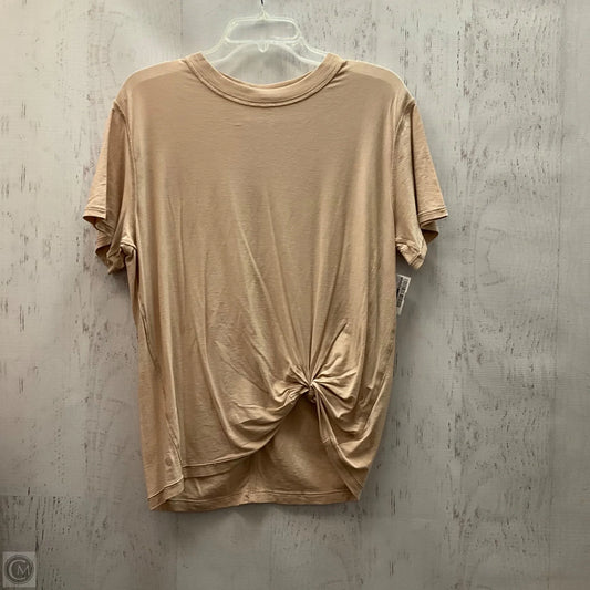 Athletic Top Short Sleeve By Lululemon In Brown, Size: M