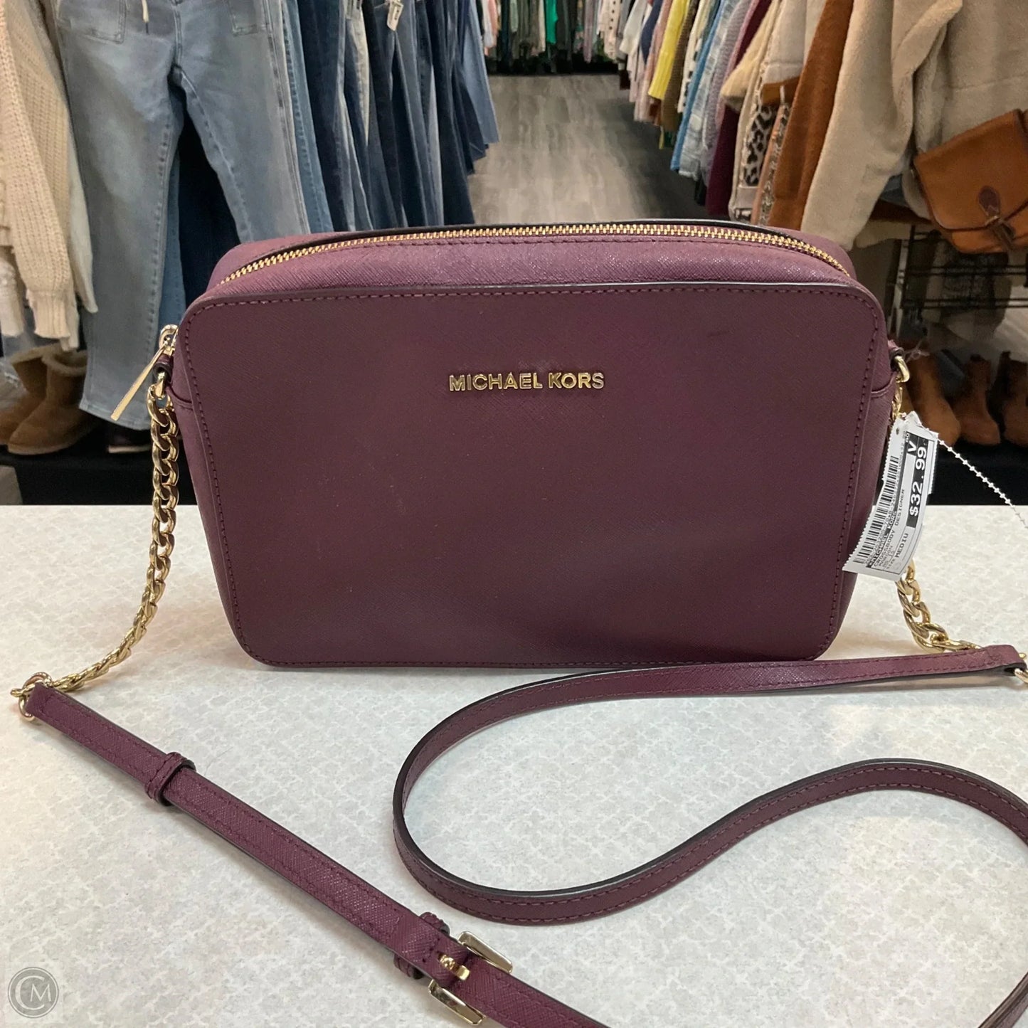 Crossbody Designer By Michael Kors, Size: Medium