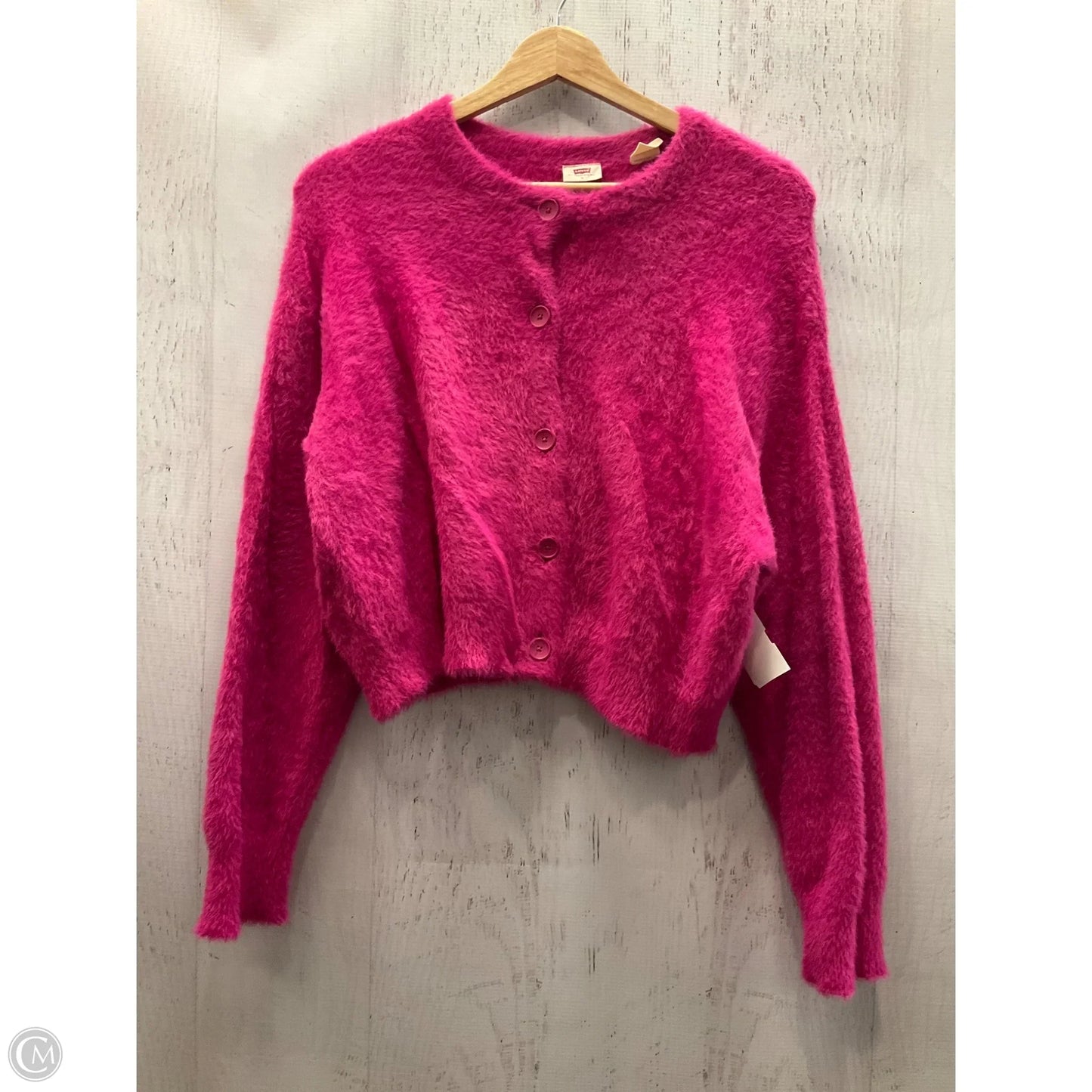 Cardigan By Levis In Pink, Size: M