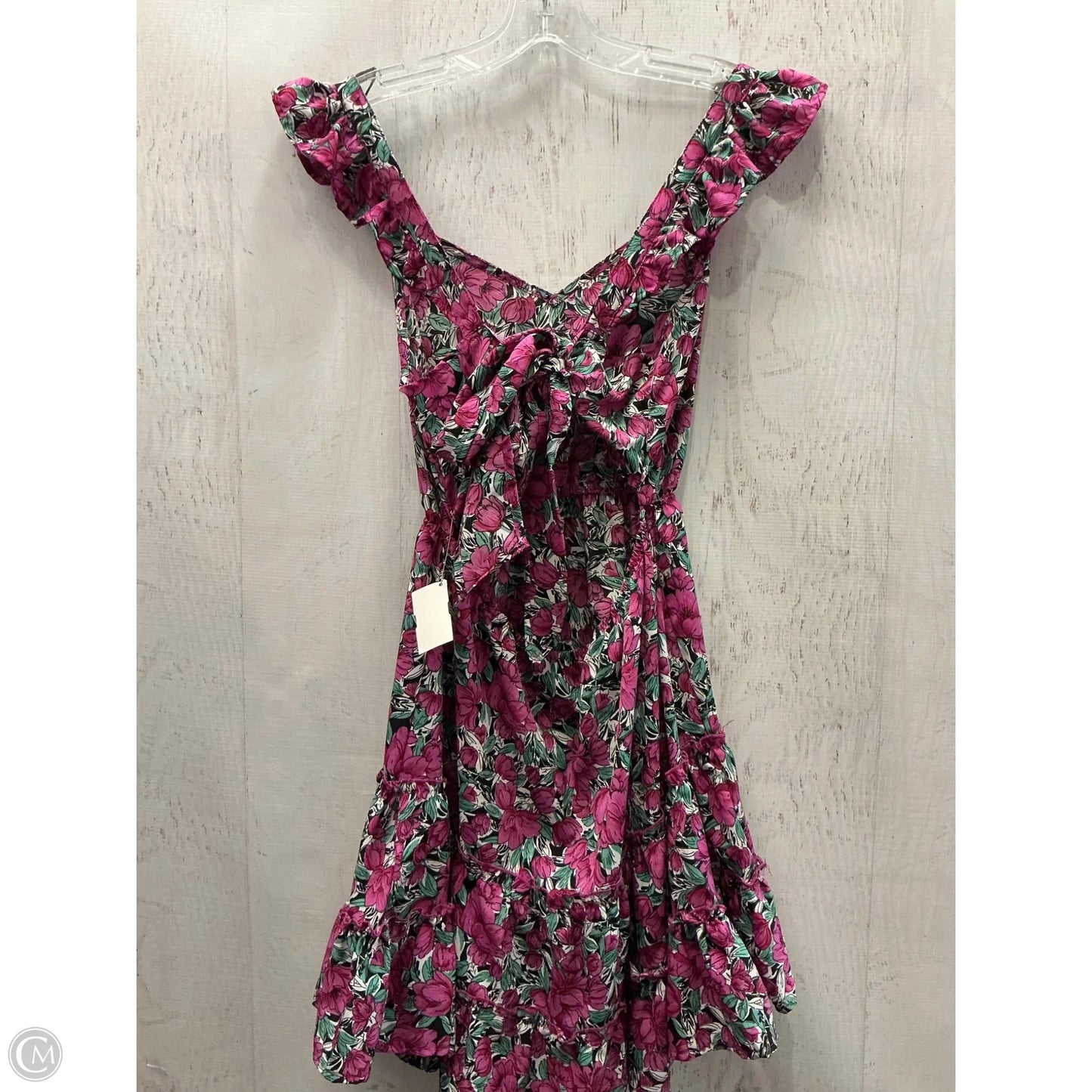 Dress Casual Short By Shein In Green & Purple, Size: S
