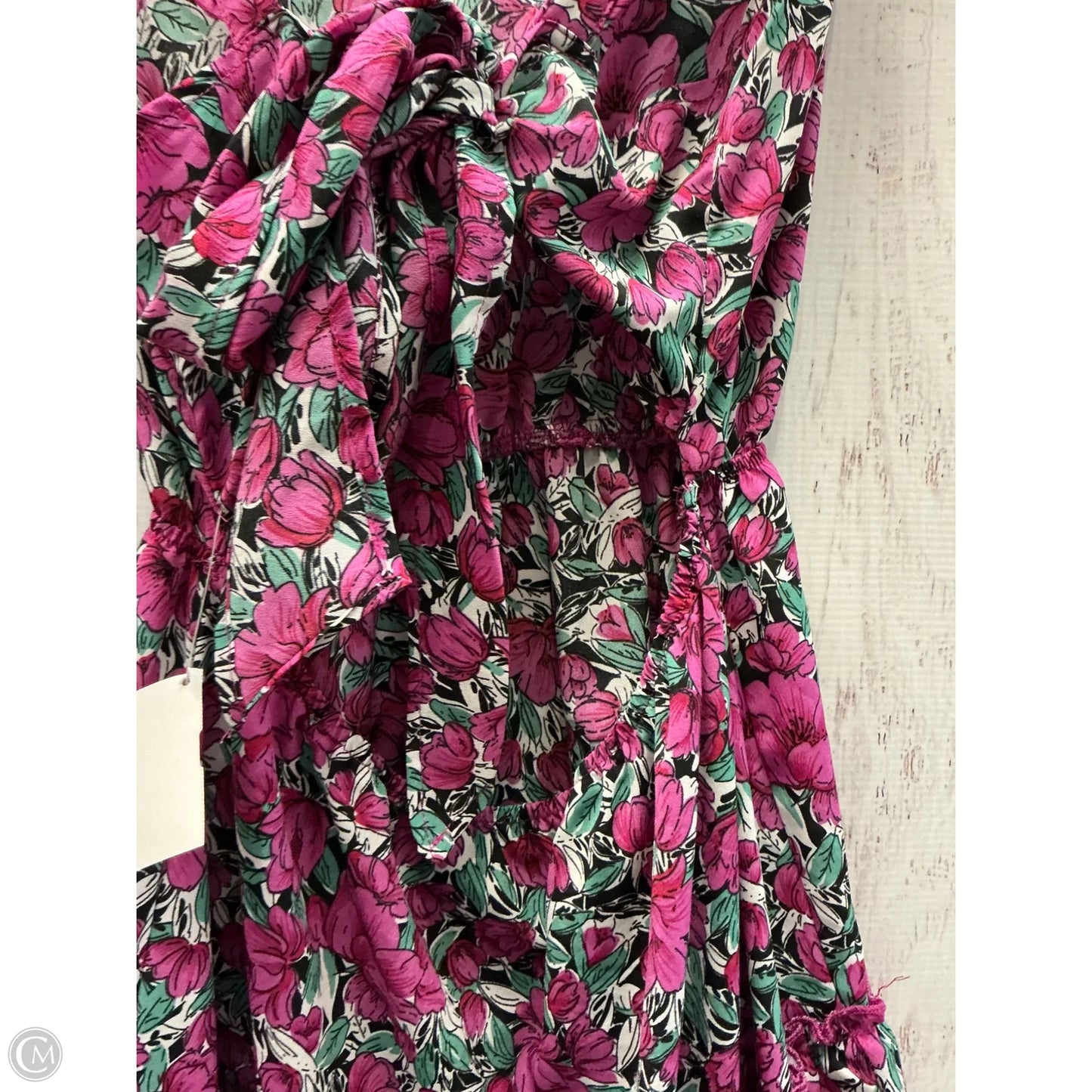 Dress Casual Short By Shein In Green & Purple, Size: S