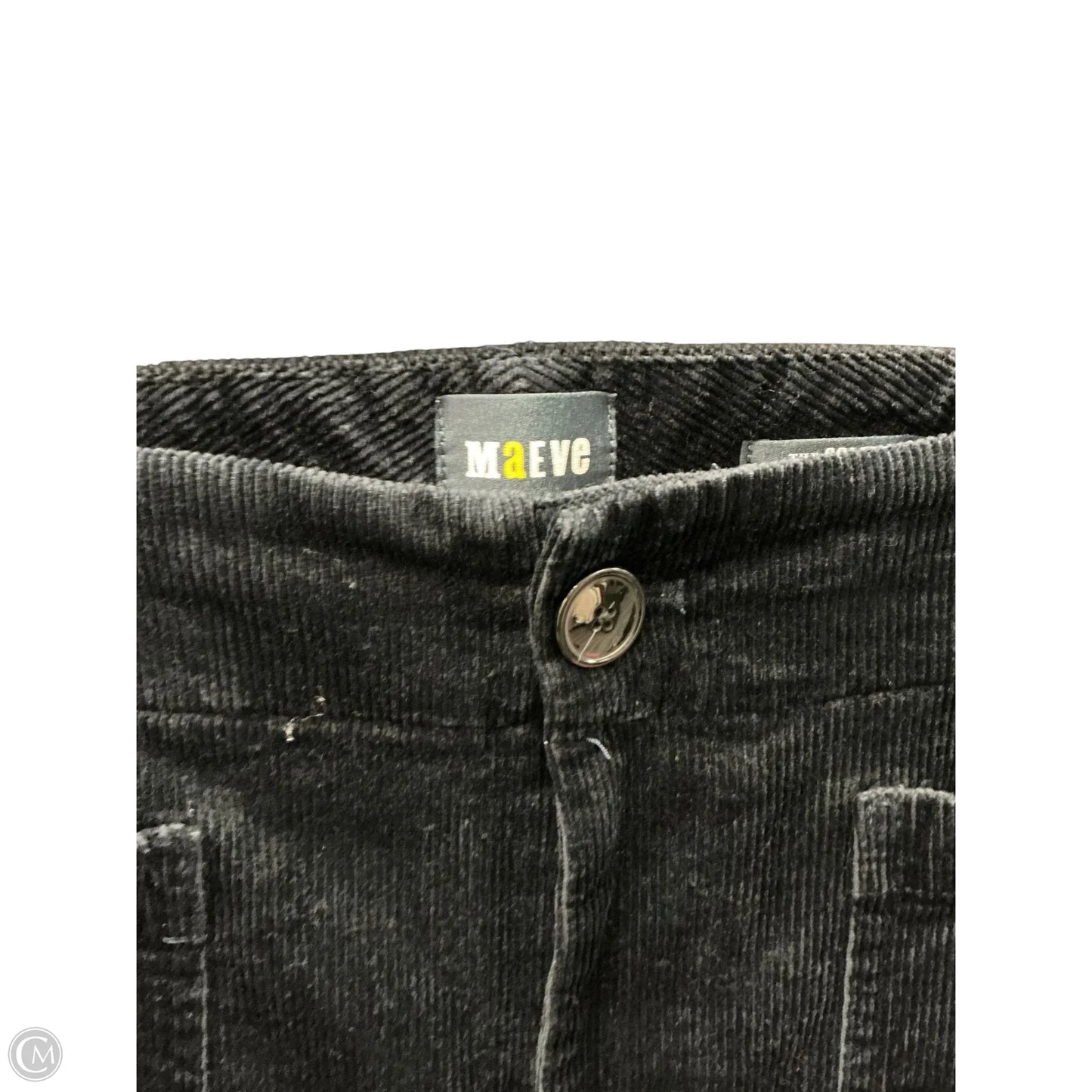 Pants Corduroy By Maeve In Black, Size: 10l