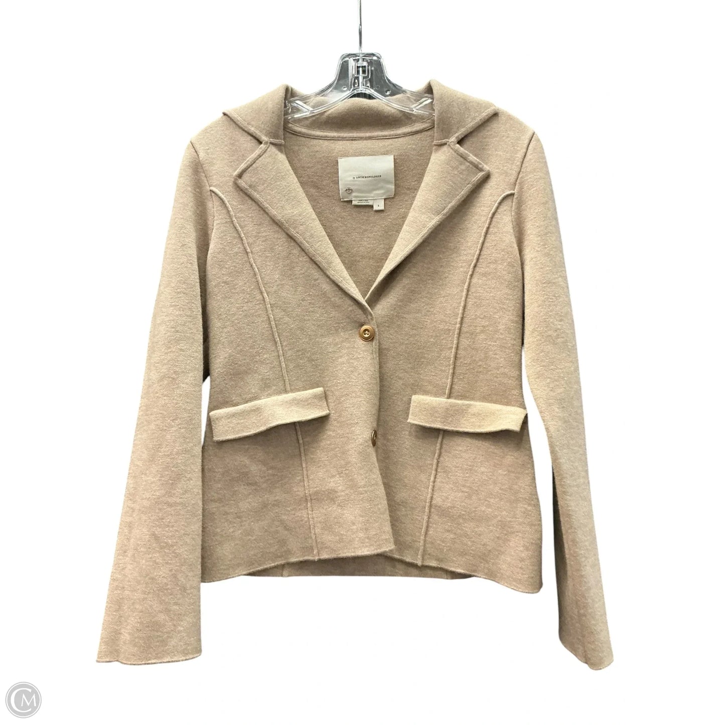 Blazer By Anthropologie In Tan, Size: S