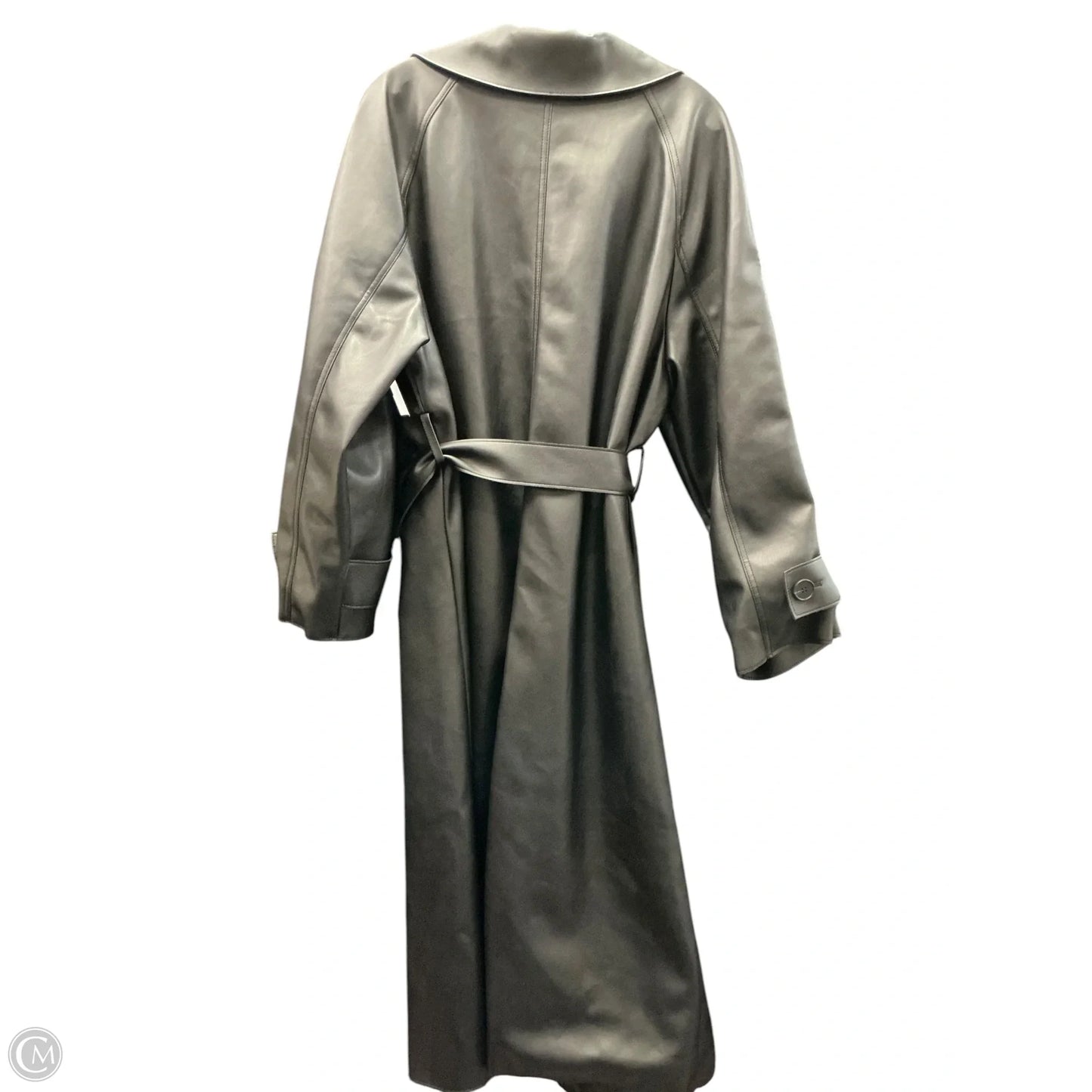 Coat Trench Coat By Maeve In Black, Size: L