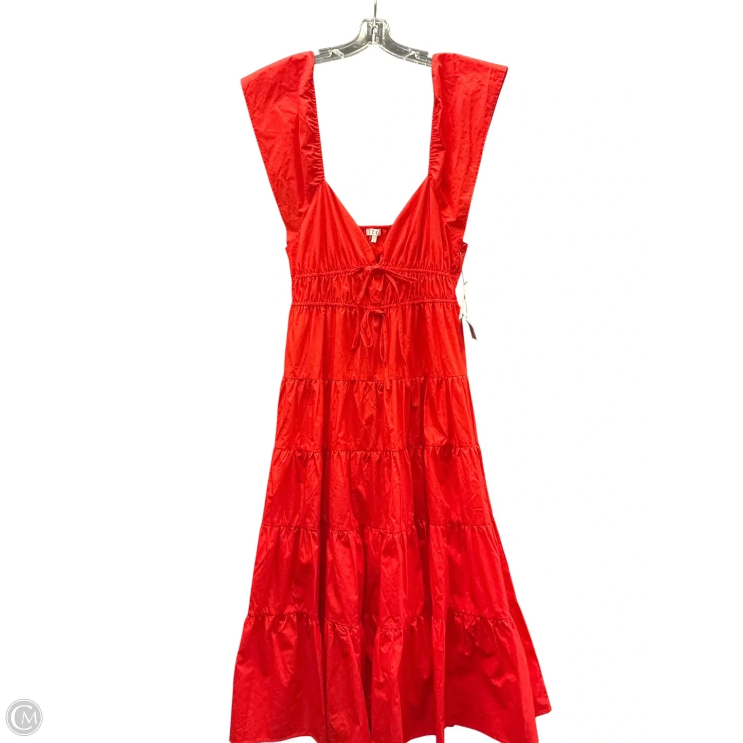Dress Casual Maxi By Tcec In Red, Size: L