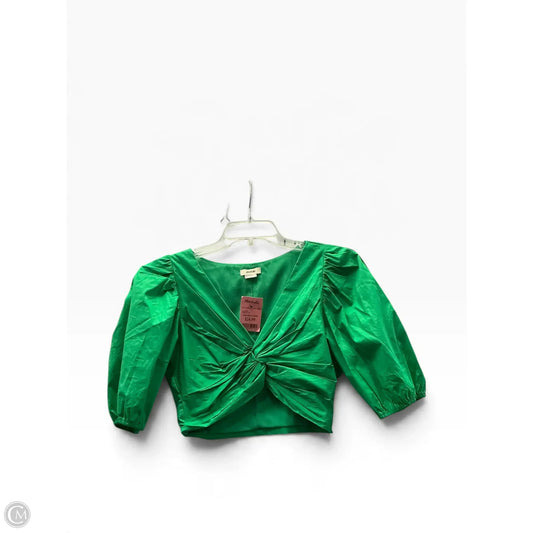 Top Short Sleeve Designer By Jason Wu In Green, Size: S