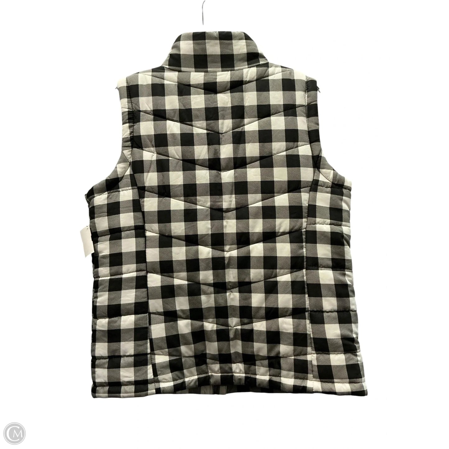 Vest Puffer & Quilted By Clothes Mentor In Plaid Pattern, Size: L